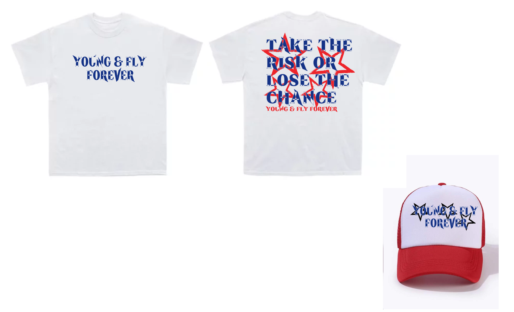 'Take the risk or lose the chance" T-Shirts only