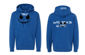 NEW! Limited WHITE demon face (ROYAL hoodie)