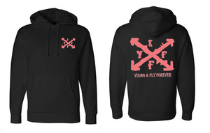 NEW! Sceen printed Distressed PINK  X HOODIES