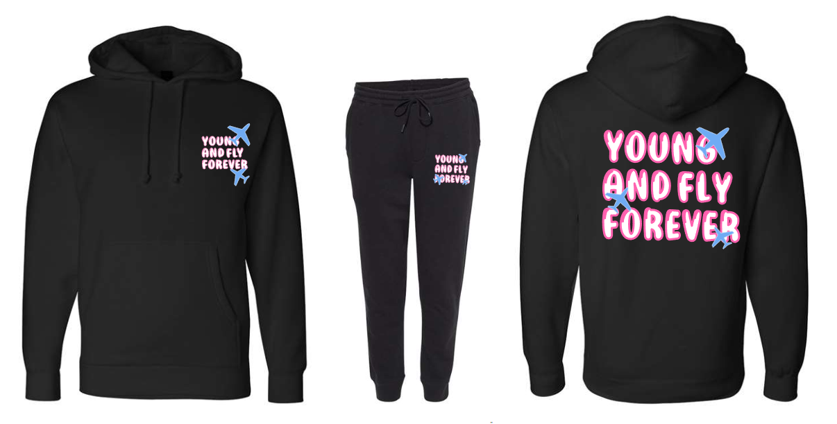 Y&FF Stacked Up Logo ( HOODIE ONLY)