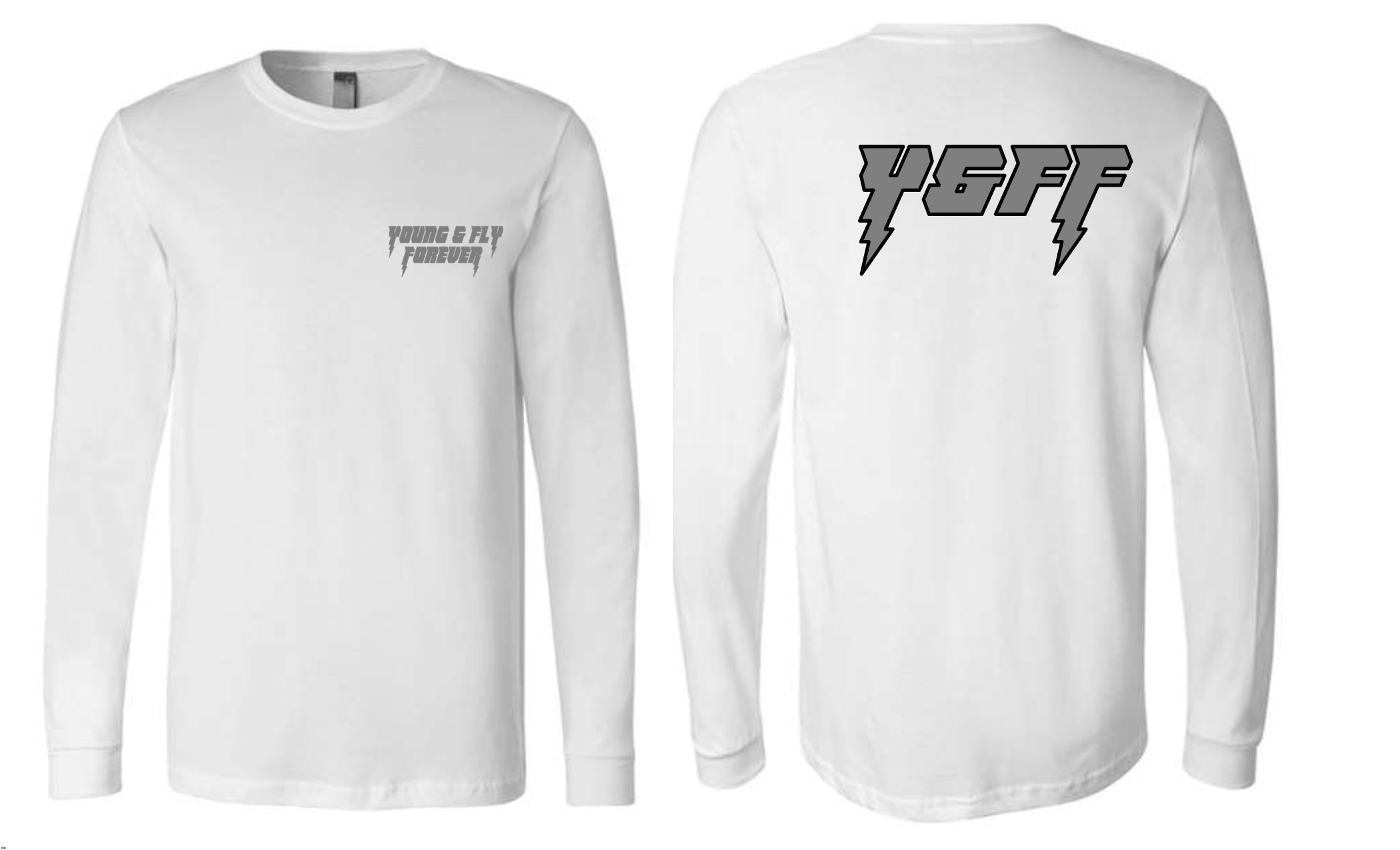 NEW! Screen printed gray Lightning Tees