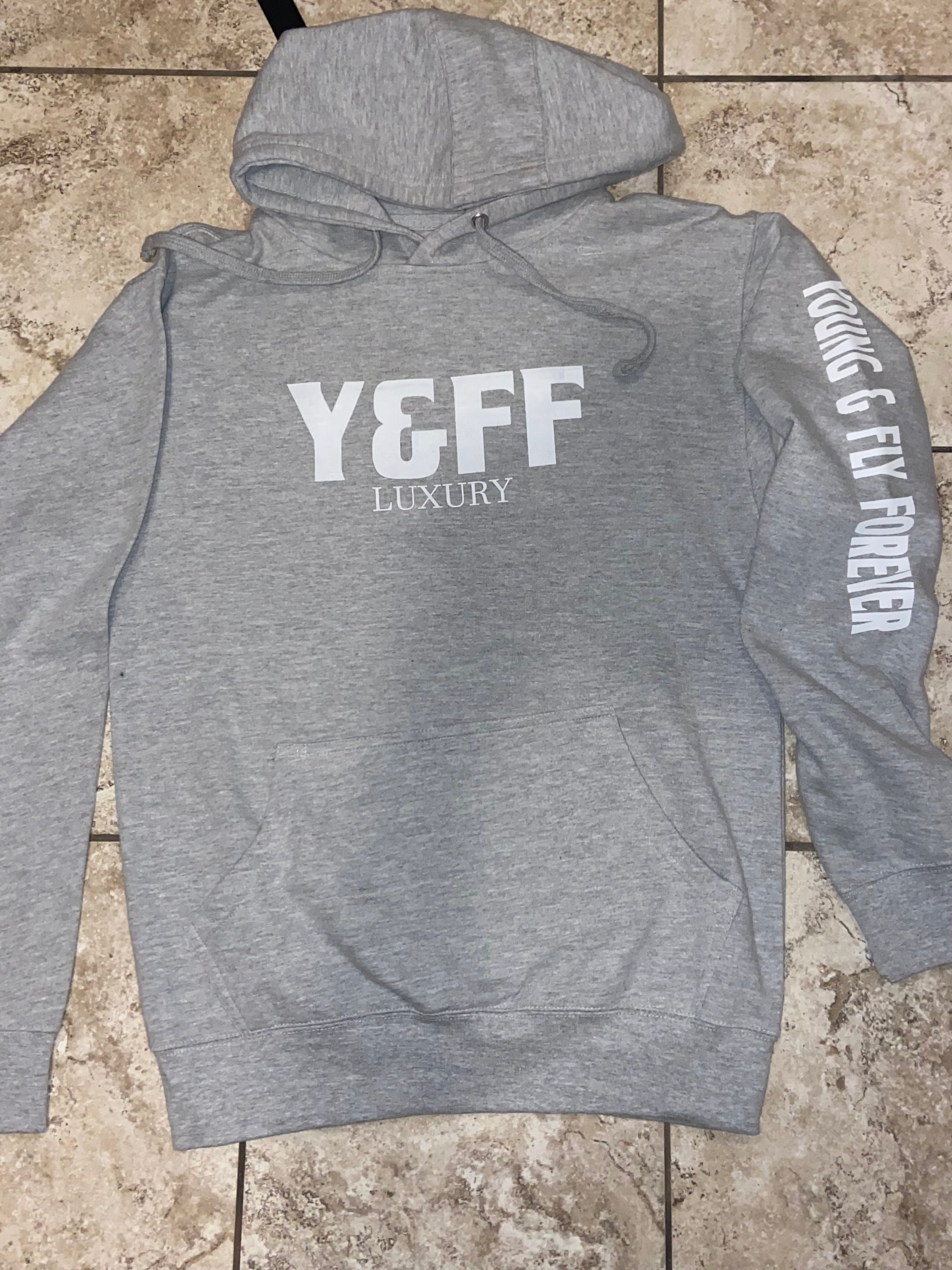Y&FF luxury Collection gray hoodie (matches cool grays)