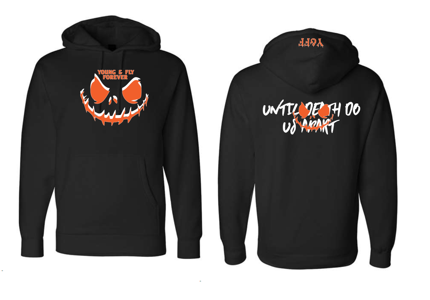 Limited orange demon face (hoodie)