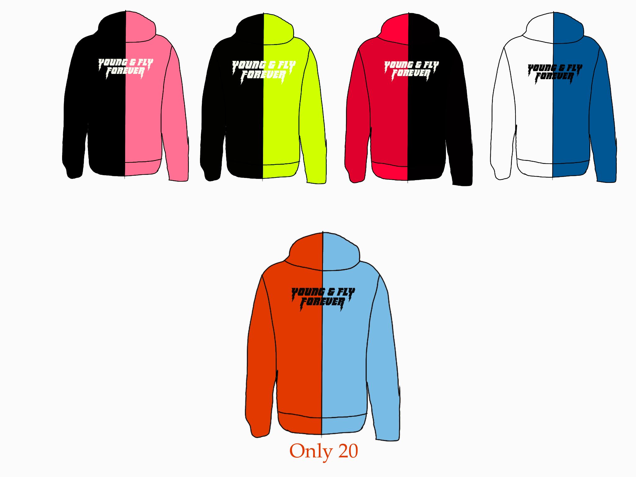 Y&FF limited Double Dose Hoodies (ALL COLORS)