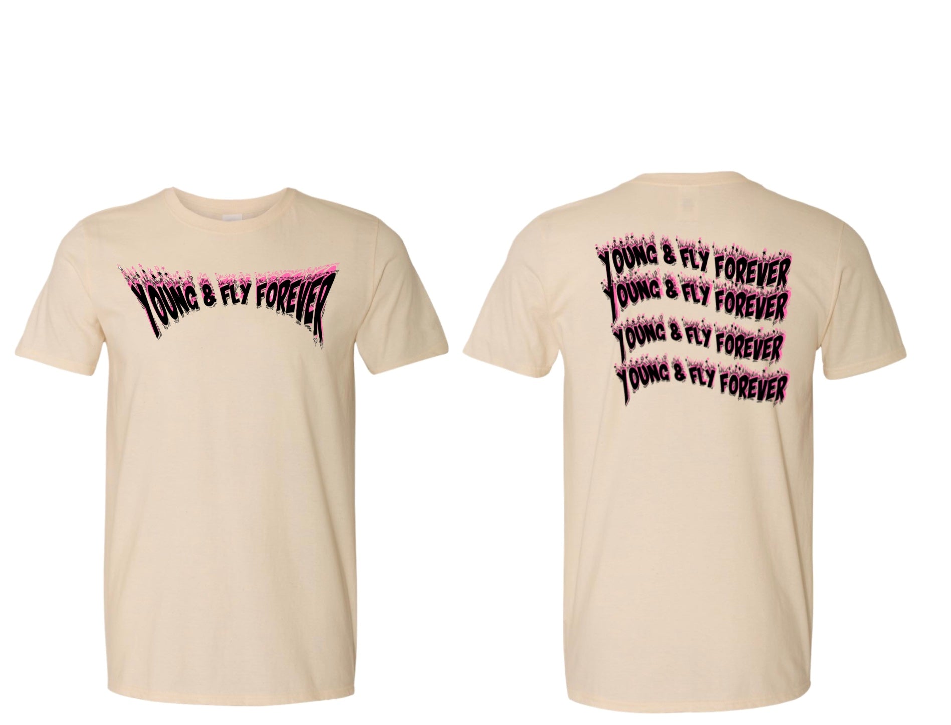 Y&FF Wavy tees (cream )