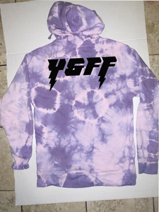 Custom dyed light pink and purple hoodie (super limited)